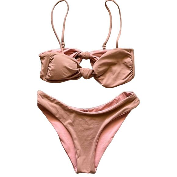 New Free People Kya Reversible Penelope Reversible Bikini Top + Stella Bottom S - Picture 3 of 5